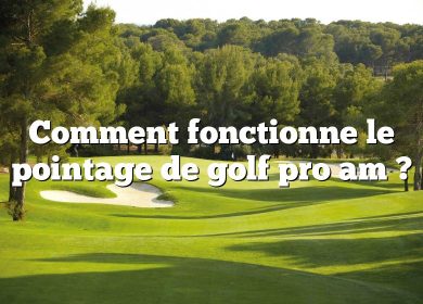 Comment fonctionne le pointage de golf pro am ?